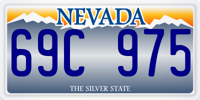 NV license plate 69C975