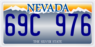 NV license plate 69C976