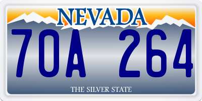 NV license plate 70A264