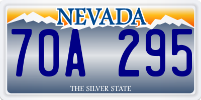 NV license plate 70A295