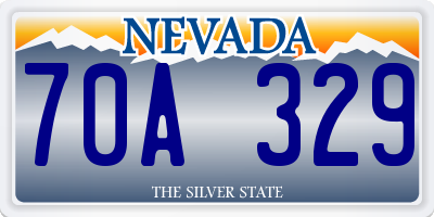 NV license plate 70A329