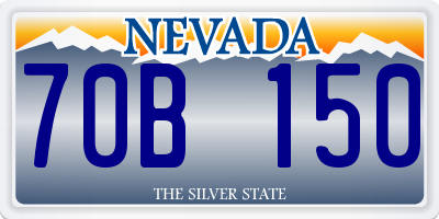 NV license plate 70B150