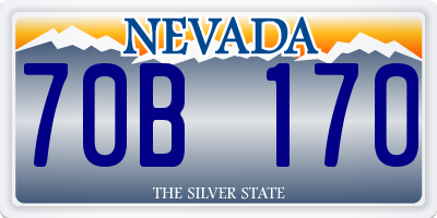 NV license plate 70B170