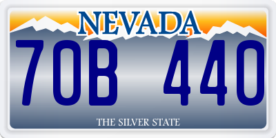 NV license plate 70B440