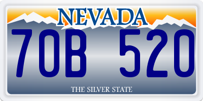 NV license plate 70B520