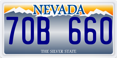 NV license plate 70B660