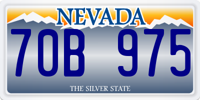 NV license plate 70B975