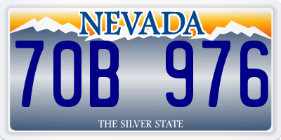 NV license plate 70B976