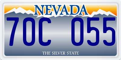 NV license plate 70C055