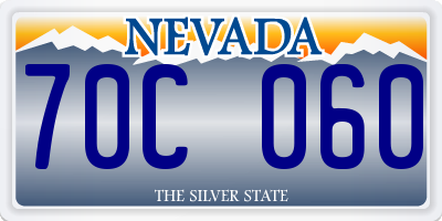 NV license plate 70C060