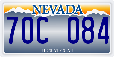 NV license plate 70C084