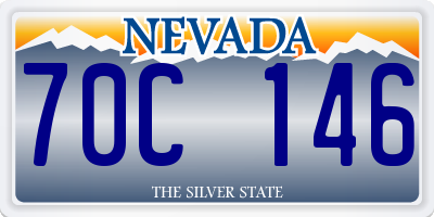 NV license plate 70C146