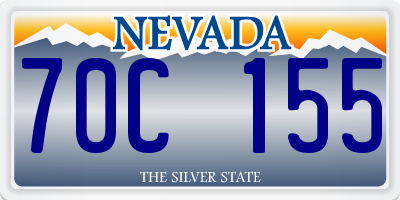 NV license plate 70C155