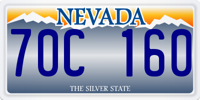 NV license plate 70C160