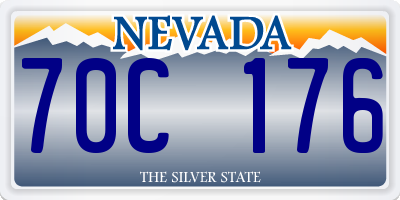 NV license plate 70C176