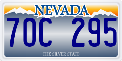 NV license plate 70C295