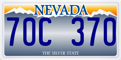 NV license plate 70C370