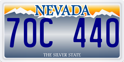 NV license plate 70C440