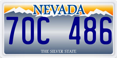 NV license plate 70C486