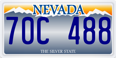 NV license plate 70C488