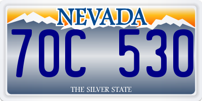 NV license plate 70C530
