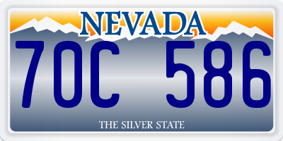 NV license plate 70C586