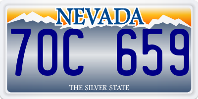 NV license plate 70C659