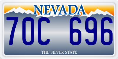 NV license plate 70C696