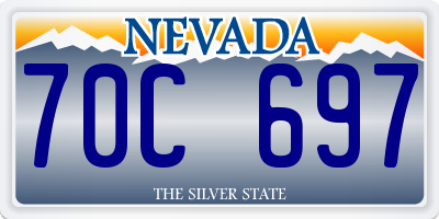 NV license plate 70C697
