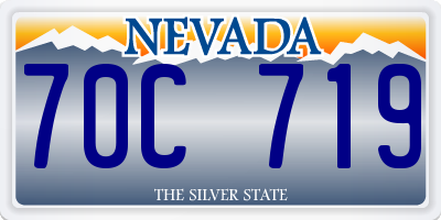 NV license plate 70C719