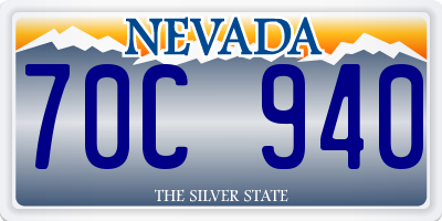 NV license plate 70C940