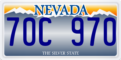 NV license plate 70C970