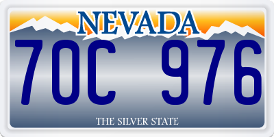 NV license plate 70C976