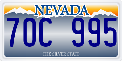 NV license plate 70C995