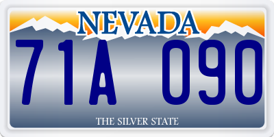 NV license plate 71A090