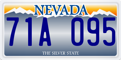 NV license plate 71A095