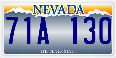 NV license plate 71A130