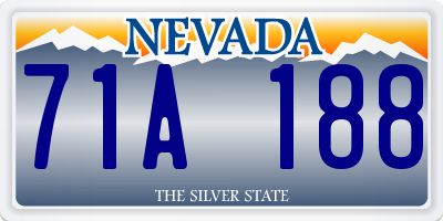 NV license plate 71A188