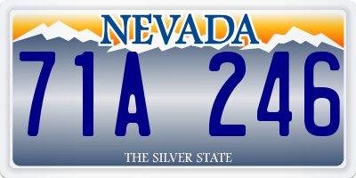 NV license plate 71A246