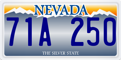 NV license plate 71A250