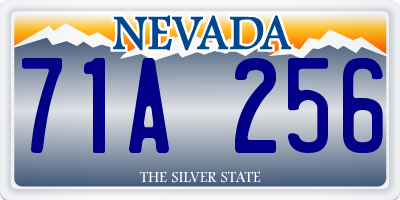 NV license plate 71A256