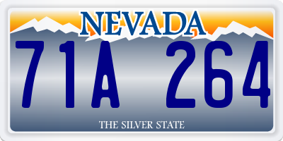 NV license plate 71A264