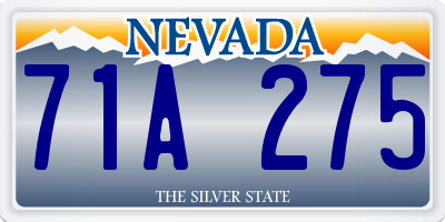 NV license plate 71A275