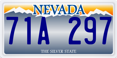 NV license plate 71A297