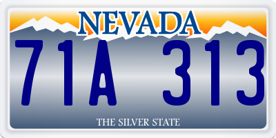 NV license plate 71A313