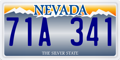 NV license plate 71A341