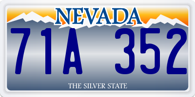 NV license plate 71A352
