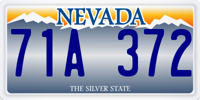 NV license plate 71A372