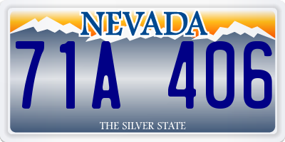 NV license plate 71A406