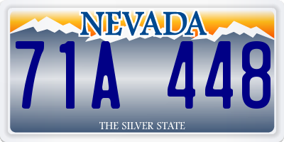 NV license plate 71A448